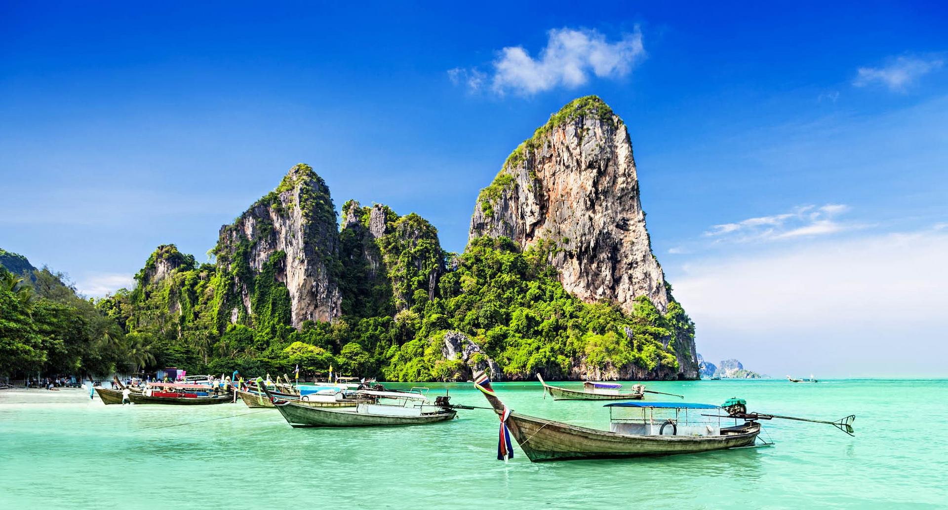 Traditionelle Boote in Thailand
