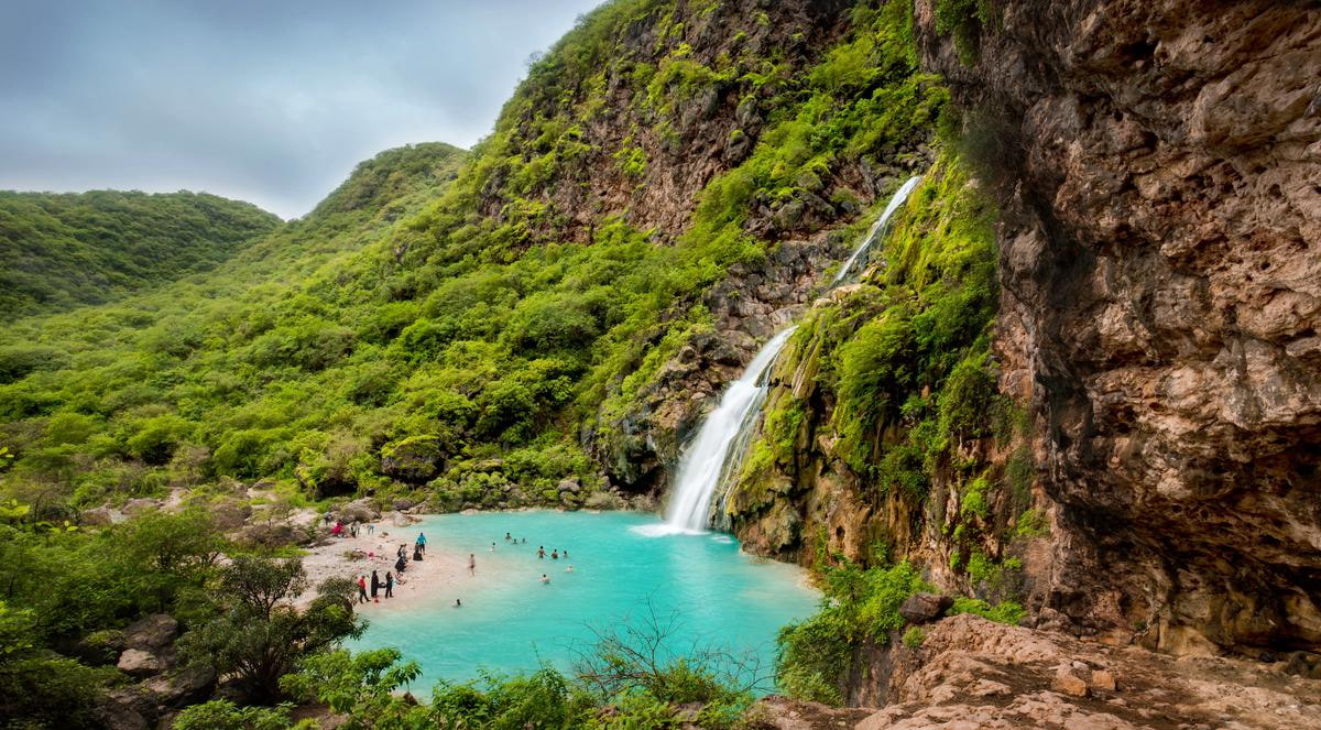 Ayn Khor Wasserfall Salalah Oman