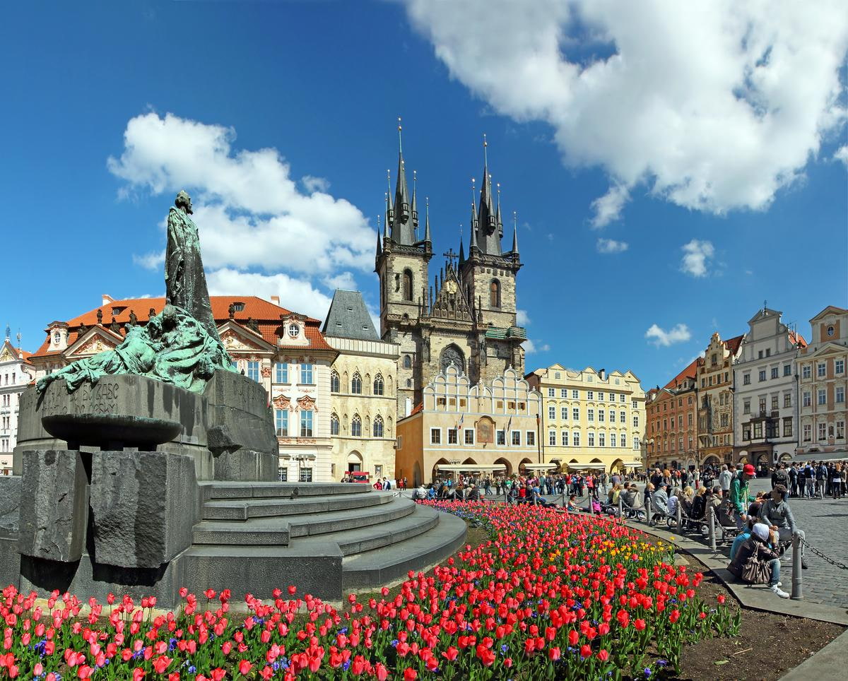 Prag Tyn Kirche am Altstadtplatz