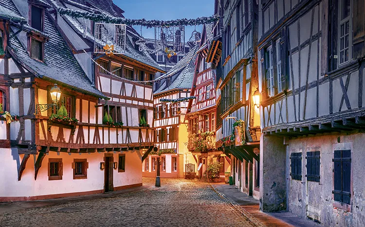 Altstadt von Straßburg zur Weihnachtszeit