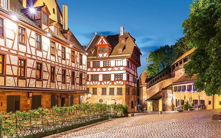Nürnberg Albrecht Dürer Haus am Abend