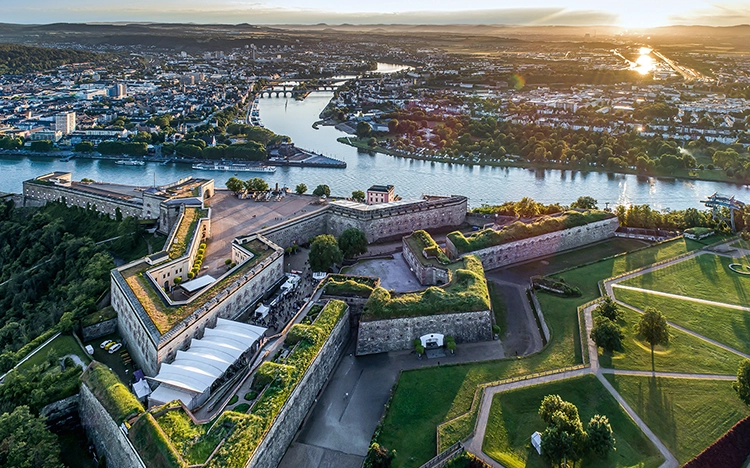 Festung Ehrenbreitstein in Koblenz