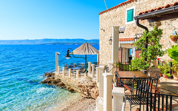 Meer in Brac, Kroatien