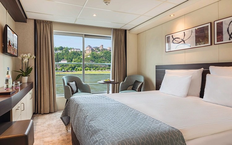 Kabine des Flusskreuzfahrtschiffs AMADEUS Elegant