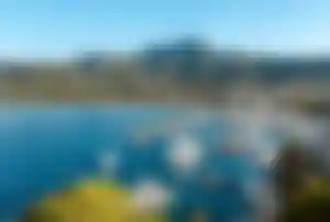 Blick auf den Hafen von Calvi auf Korsika mit zahlreichen Yachten, türkisblauer Bucht und Berglandschaft im Hintergrund