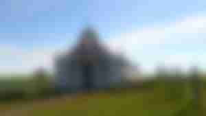 Italienische Kapelle auf den Orkney-Inseln bei Kirkwall an einem sonnigen Tag